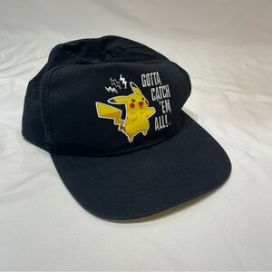 Pokémon Pikachu *Gotta Catch Em All* Adjustable Snapback Cap Hat One Size 2022